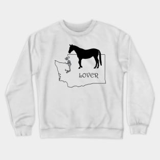 Washington Horse Lover Gift Crewneck Sweatshirt